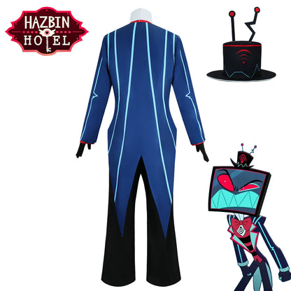 Vox Cosplay Costume Set - Hazbin Hotel Anime Uniform Coat and Pants