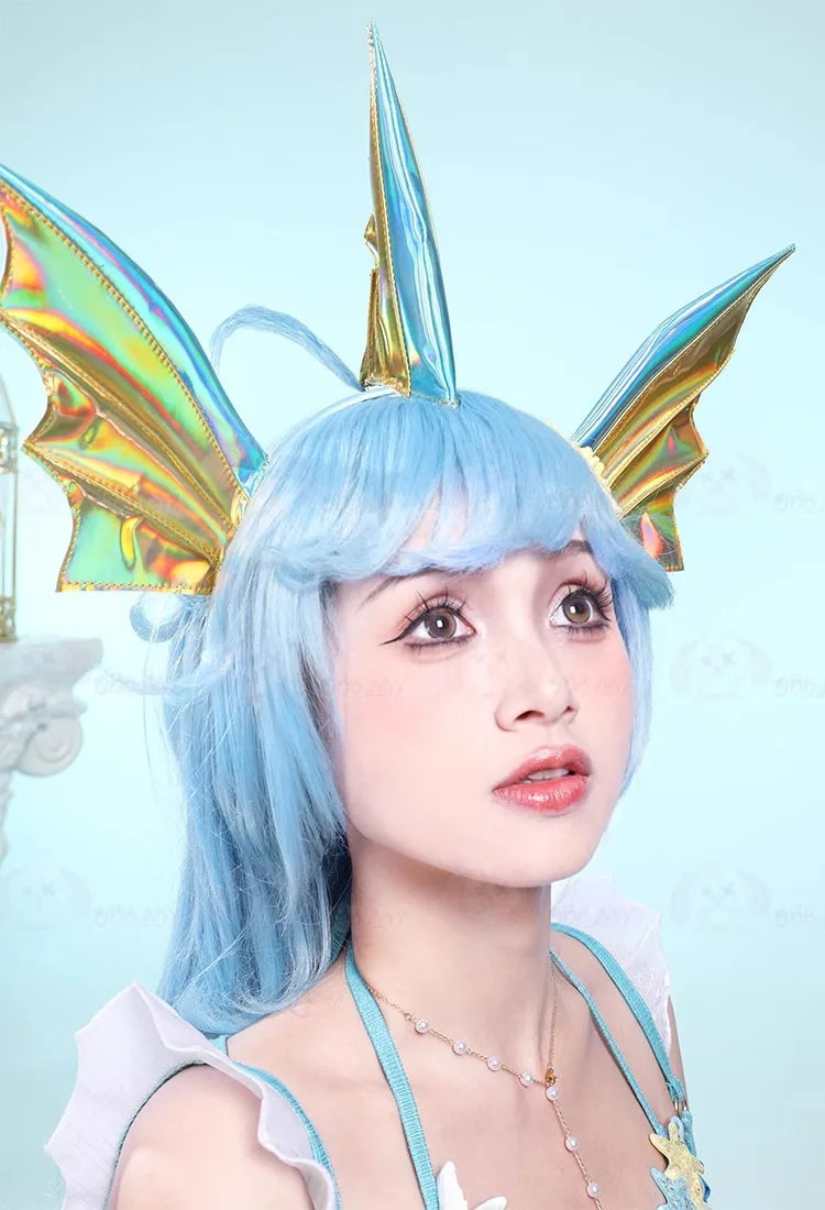 Anime Vaporeon Cosplay Costume Women's Sexy Bodysuit Tail Suit One-Piece Swimsuit Bathing suit Halloween Carnival Party Clothes