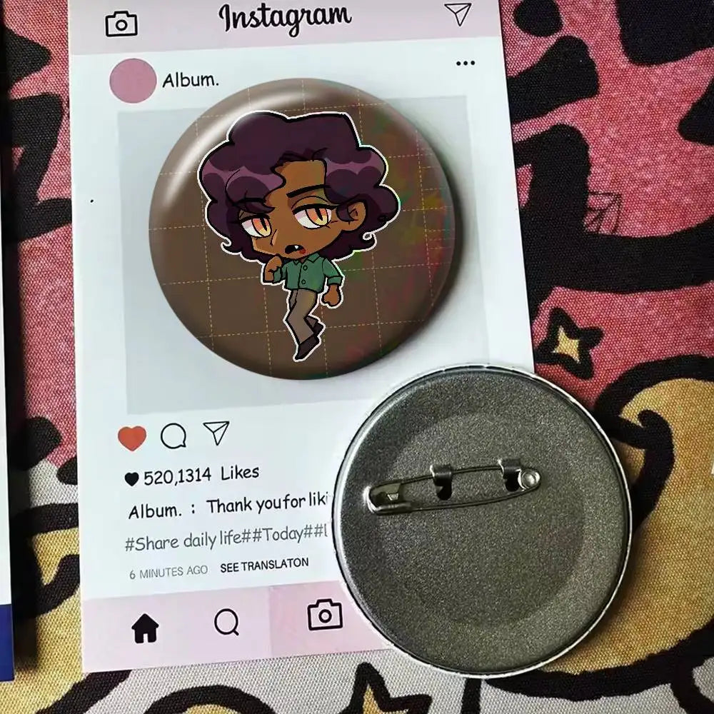 Movie Interview with the Vampire   Laser Badge Applicable For Backpack Clothes Hats Decor Creative Accessories