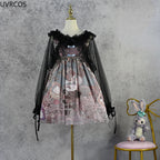 Japanese Sweet Lolita Ruffle Chiffon Shawl Top
