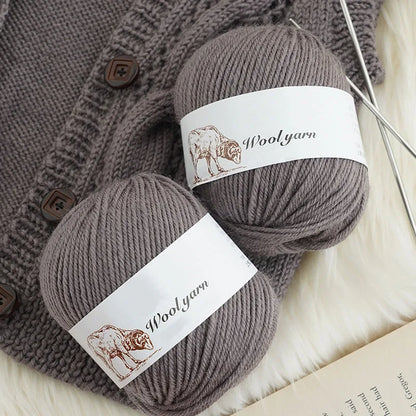 500g pure wool yarn fine count cashmere medium coarse yarn for making warm sweaters and scarves for autumn and winter