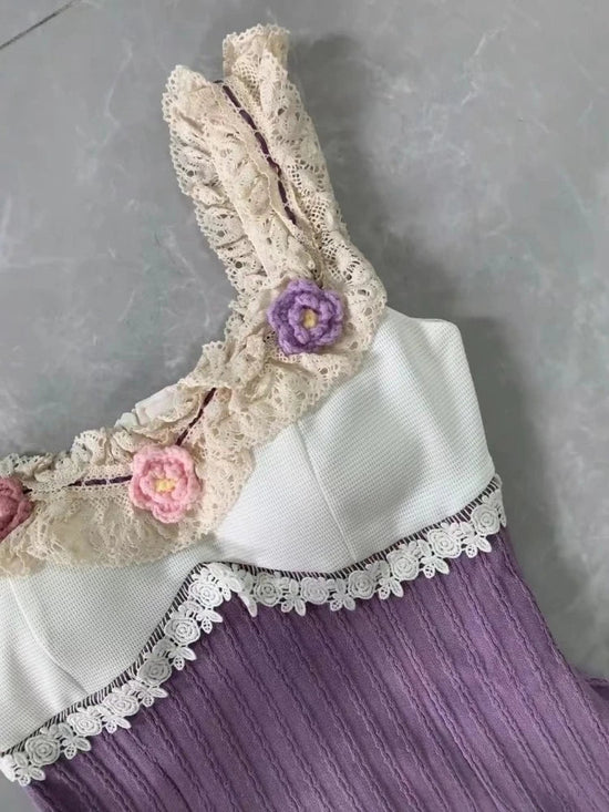 Summer French Sweet Dress Women Elegant Vintage Decal Design Slim Mini Dresses Vacation Bohemia Beach Style Mini Dress Chic New SS69