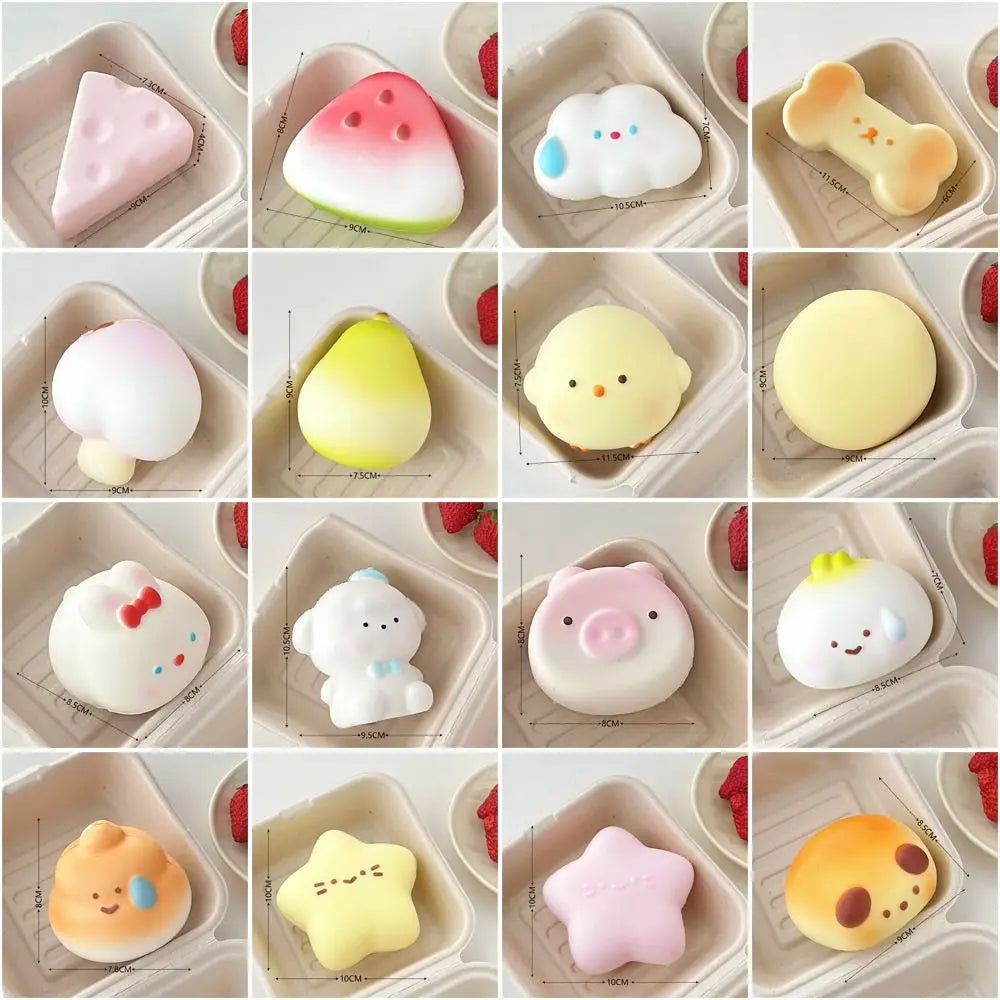 Anti-stress Squishy Watermelon Toys Slow Rising Fidget Toy Fruit Pinch Squeeze Toy Funny Stress Reliever Reduce Pressure Prop SS69