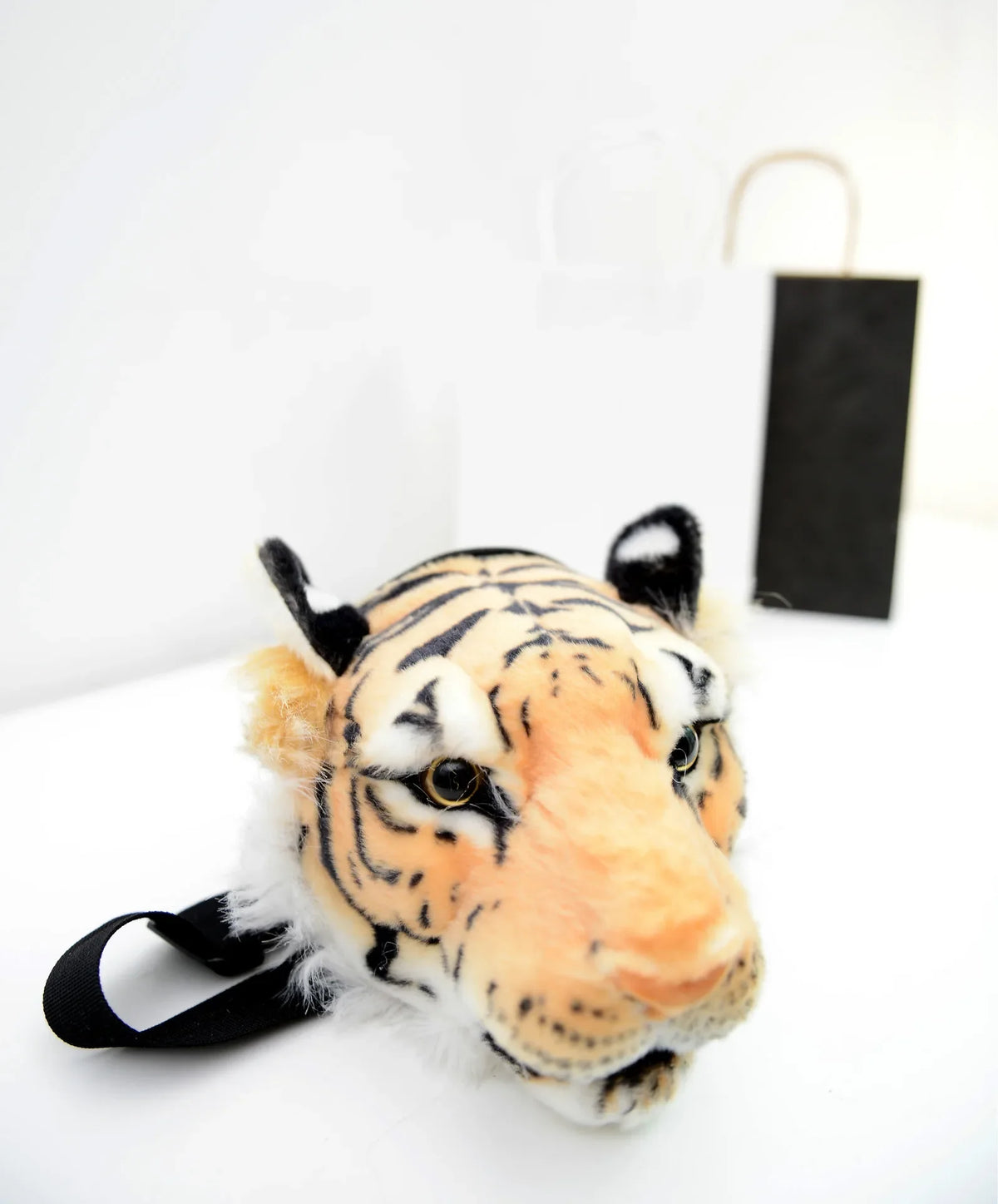 3D Animal Design Backpack for Girl Tiger Lion Leopard Panda Fur School Bags Women Chain Clutch Crossbody Shoulder Bags Purse