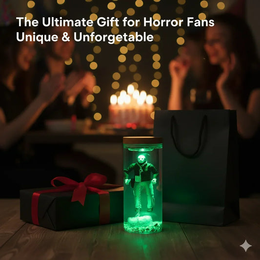 ZHUANGHUANC Alien Resin LED Lamp Stand Novelty Extraterrestrial Decor