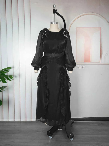 Elegant African Dresses for Women 2025 New Africa Clothing Plus Size Turkey Wedding Party Long Dress Dashiki Ankara Outfits Robe