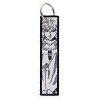 Sword Wind Legend Anime JOJO Wonderful Adventure Weaving Mark Keychain Sword Wind Legend Decorative Chain Fabric Key Pendant