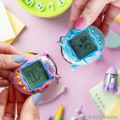 Bandai Tamagotchi Connection V3 Electronic Pet (Linked Ver.) - Elegant Bow/Blue Bubble New