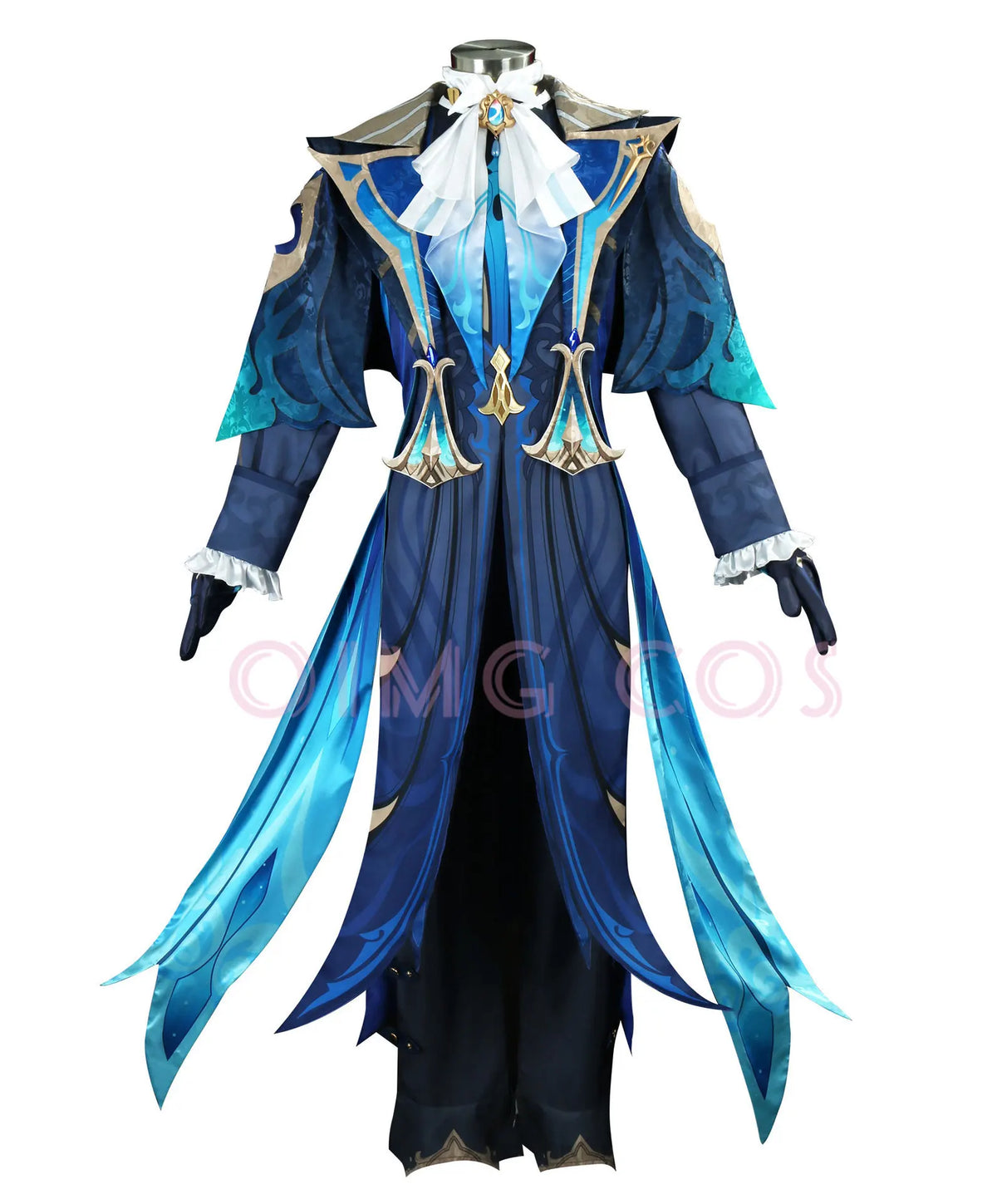 Genshin Impact Neuvillette Cosplay Costume Adult Carnival Uniform Wig Anime Halloween Party Costumes Masquerade Women Game