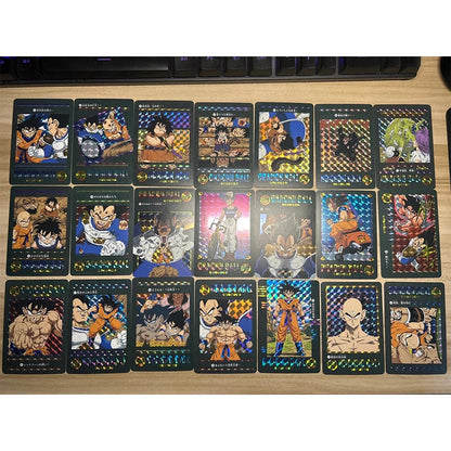 Dragon Ball Super Son Goku Frieza Bejita Yonsei Piccolo DIY Homemade Bronzing Game Toys Collection Card Christmas Birthday Gift SS69 34.69 C-Grid flash-54pcs