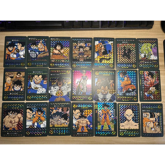 Dragon Ball Super Son Goku Frieza Bejita Yonsei Piccolo DIY Homemade Bronzing Game Toys Collection Card Christmas Birthday Gift SS69 34.69 C-Grid flash-54pcs