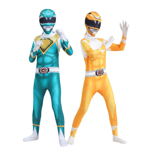 Samurai Sentai Shinkenger Superhero Cosplay Jumpsuit and Mask Set for Adults