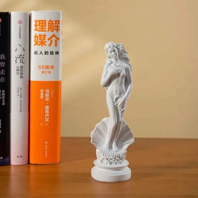 1 PC Venus Aphrodite Hellenic Divine Sculpture Resin Deity Figurine Home Decor Art Piece Creative Greek God Miniature Decoration