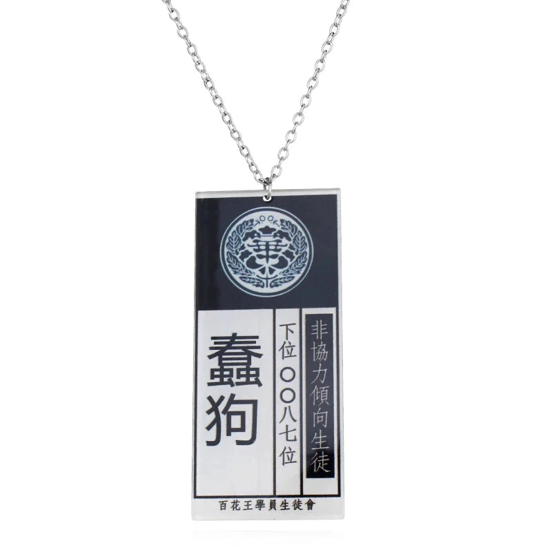 Kakegurui Acrylic Keychain Compulsive Gambler Yumeko Jabami Ryouta Suzui Mary Saotome Anime Cosplay Earrings Necklace Card SS69 9.69 N1016