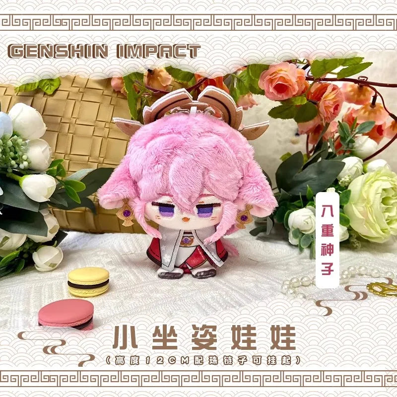 Alice Genshin Impact Plush Doll Sandrone Columbina Yae Miko Arlecchino Nicole Lohen Linnea Game Cosplay Stuffed Toy Illuga Gift