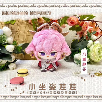 Alice Genshin Impact Plush Doll Sandrone Columbina Yae Miko Arlecchino Nicole Lohen Linnea Game Cosplay Stuffed Toy Illuga Gift
