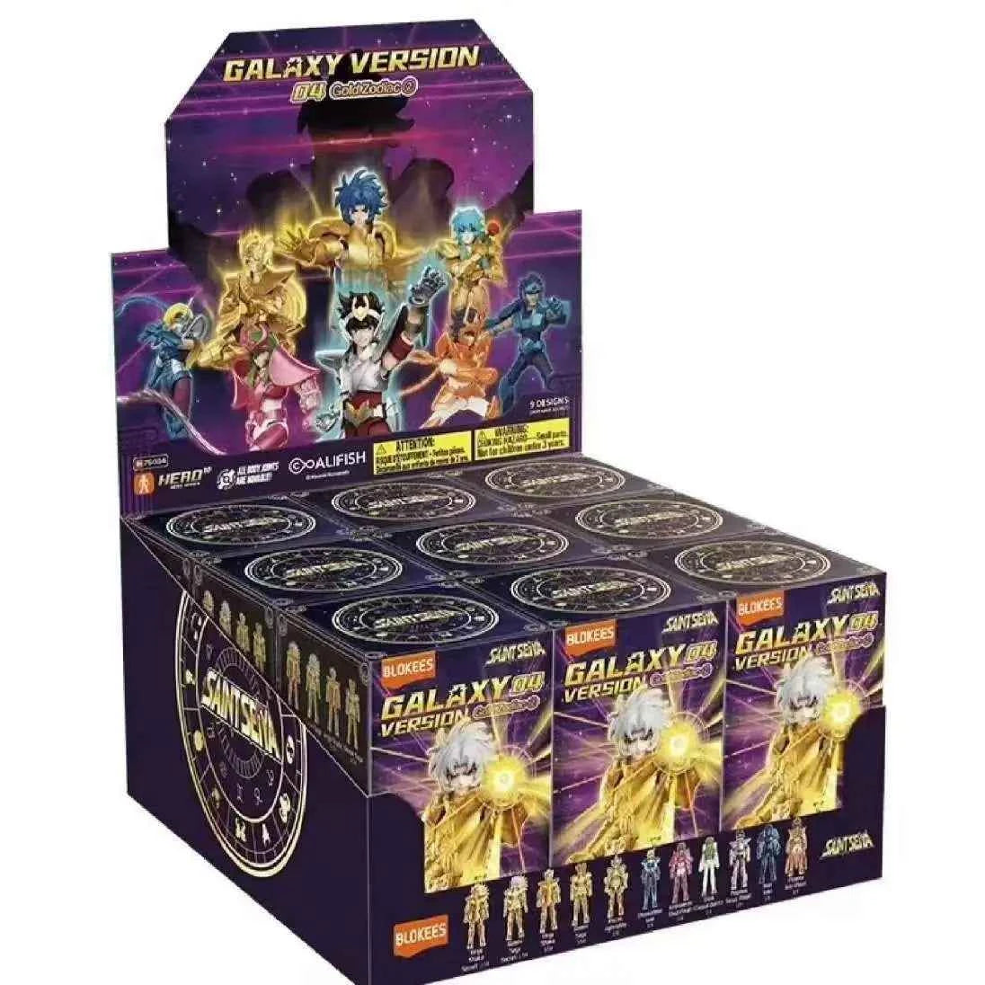 New 100% Original Blokees Saint Seiya Galaxy Version Vol.3 Anime Action Figure Model Toy Birthday Christmas Gift