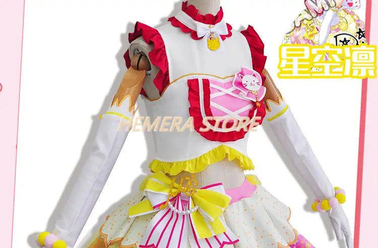 In Stock Anime LoveLive Cat Twin Tail Arcade Game 9 Characters Cosplay Costume Tojo Nozomi Nico Honoka Umi Rin Maki Eli Full Set - SS69