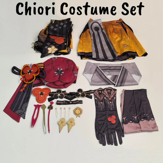 Genshin Impact Chiori Cosplay Costume Women's Anime Uniform Set