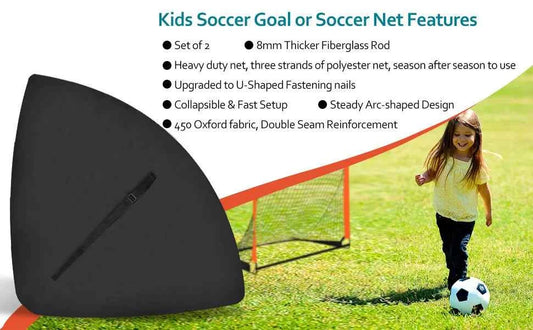 1pcs Football Goal for Garden Football Net Pop Up Goals Set Soccer Goal Net for Backyard Birthday Gift for Soccer Training ﻿
