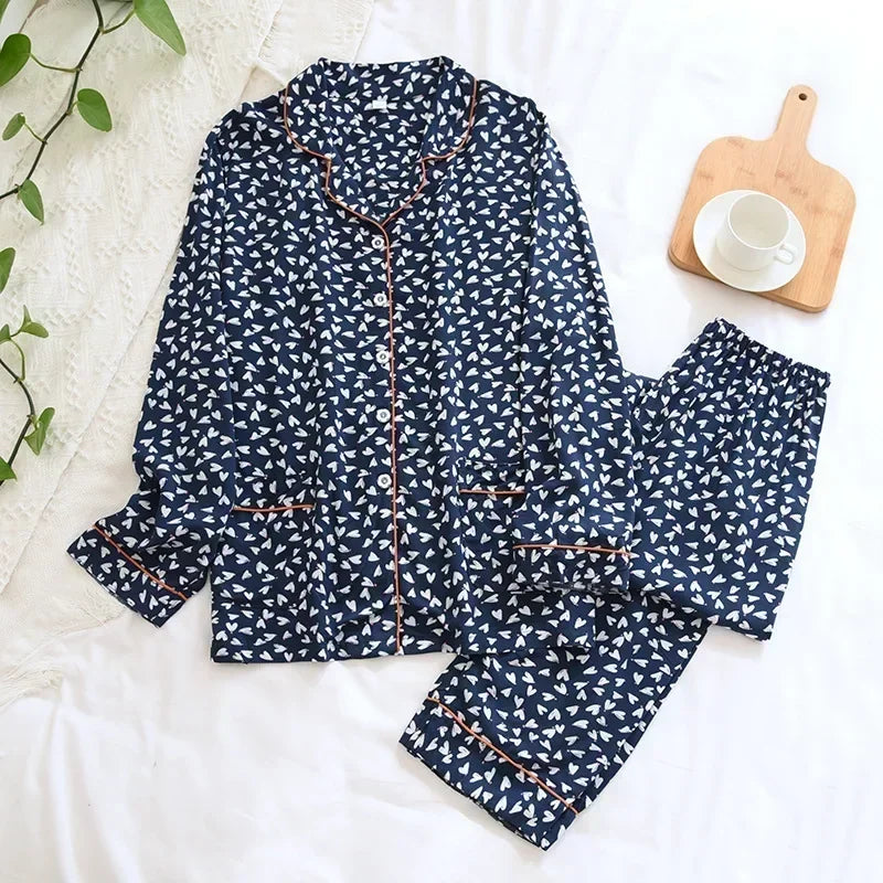 Spring / Summer New 100% viscose long-sleeved trousers pajamas SS69