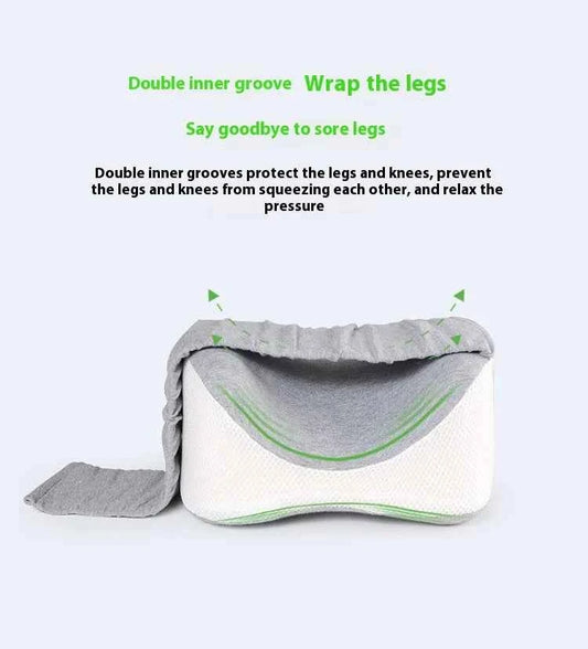 Orthopedic Slow Rebound Memory Cotton Clamp Leg Pillow Maternity Foot Pillow Strap Adjustable Side Sleeping Knee Leg Pillow