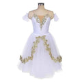 Children Ballet Dress White Classical Ballet Tutu Leotard Long Ballet Skirt Performance Dance Clothes Women Ballerina Dress