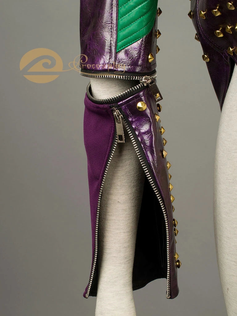 Mal Cosplay Jacket PU Leather Women's Coat