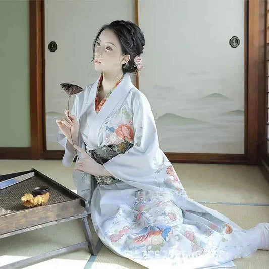 Fashion Photography Clothes Party Dress Japanese Kimono Cosplay Yukata Women Clothing Traditional Ethnic Style Streetwear Stage