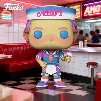 Genuine Edition FUNKO POP《Stranger Things: Eddie, Dustin, Eleven》Action Desktop Decoration Ornament Model Toys Collectible Model
