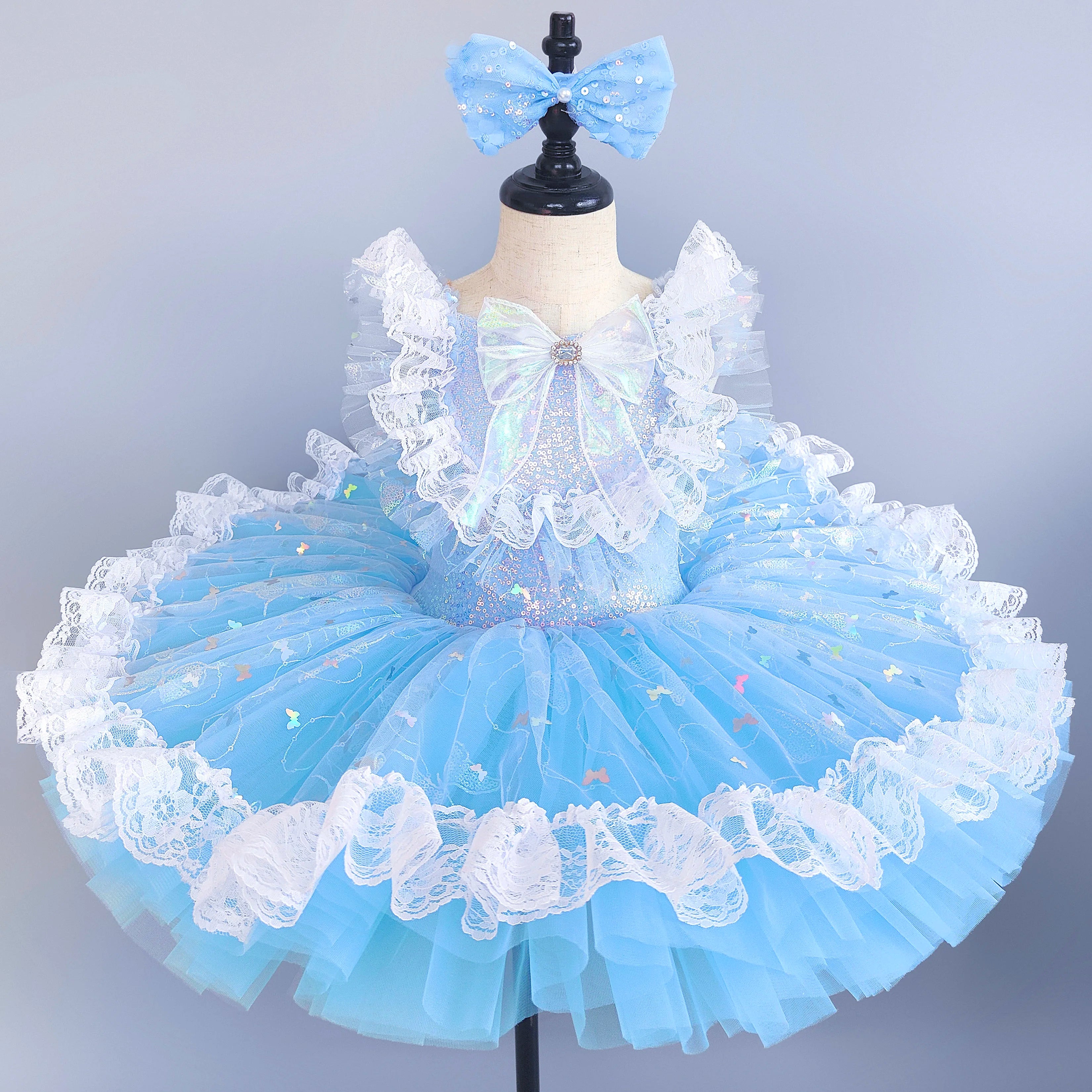 Girls Ballet Tutu Dress for Kids Princess Performance Fairy Costume