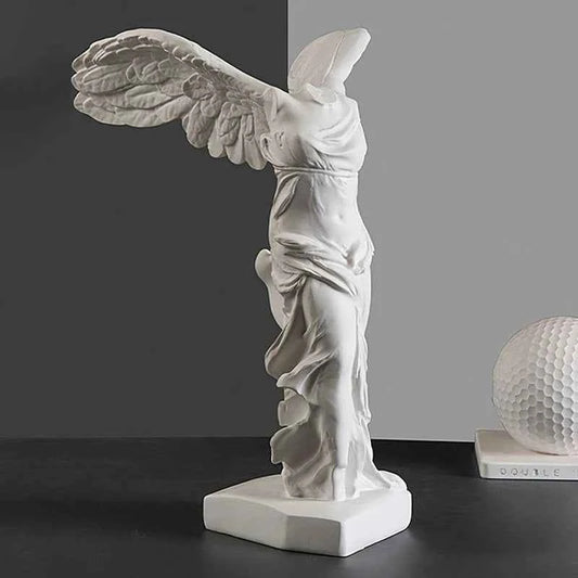 Greek Goddess Of Victory Character Statue Angel Wing Art Figurine Decoration Home Office Decor Resin Sculpture Ornament