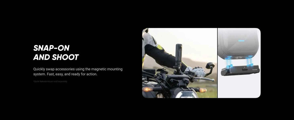 Insta360 X5 - Waterproof 8K 360° Action Camera, Leading Low Light, 3-Hour,Triple AI Chip Design Battery,