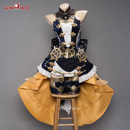 IN STOCK UWOWO Navia Cosplay Genshin Impact Navia Cosplay Costume Fontaine Rococo Style Dress Cosplay Halloween Costume
