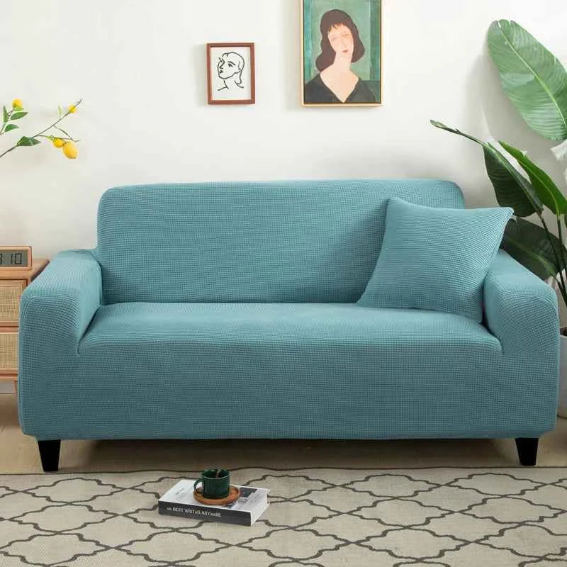 Sofa Cover Elastic For Living Room Home Jacquard Stretch  Slipcovers  Corner Couch Covers 1/2/3/4 Seater L Shape Free Shopping