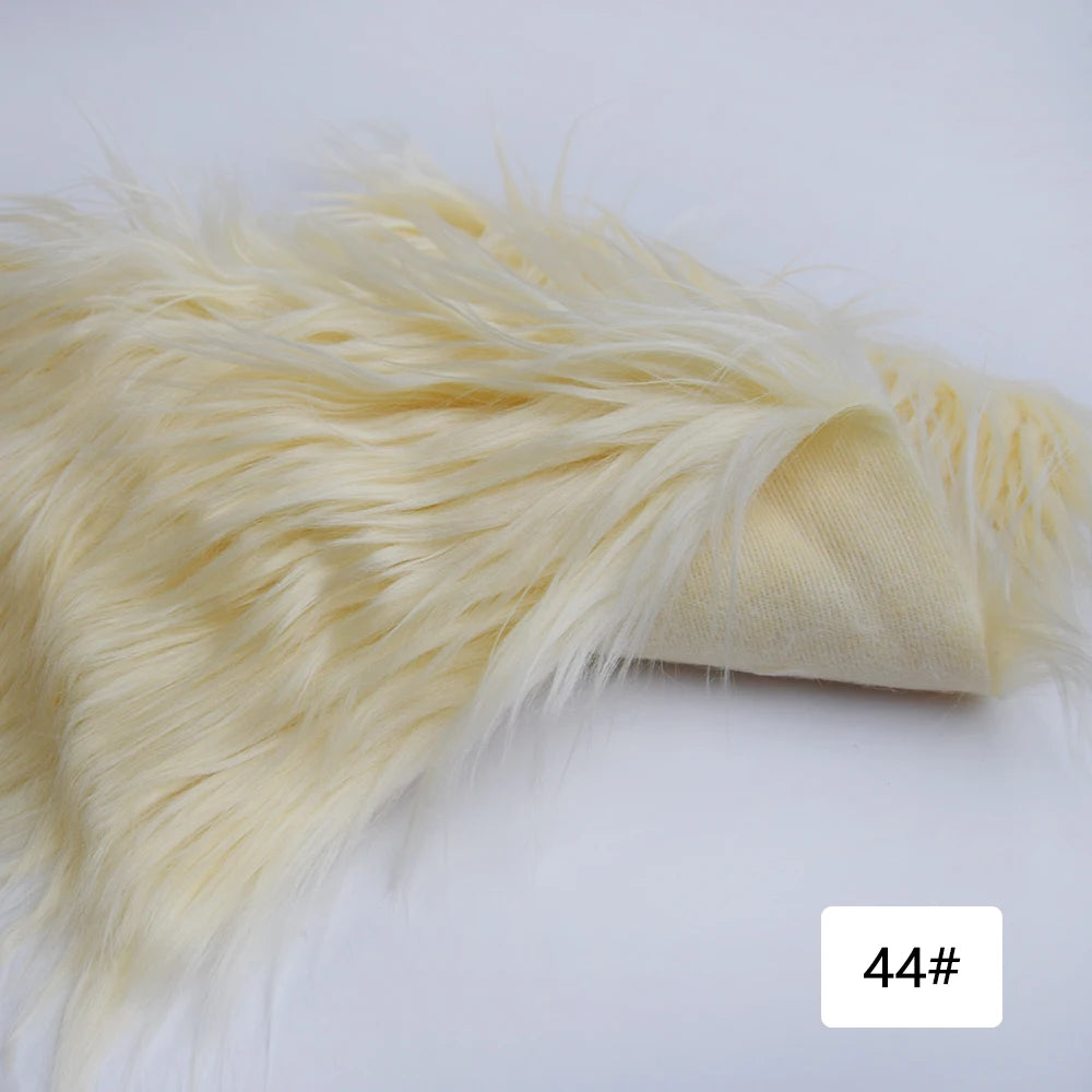 Faux Fur Fabric 8cm Long Pile Cosplay Patchwork Sheet