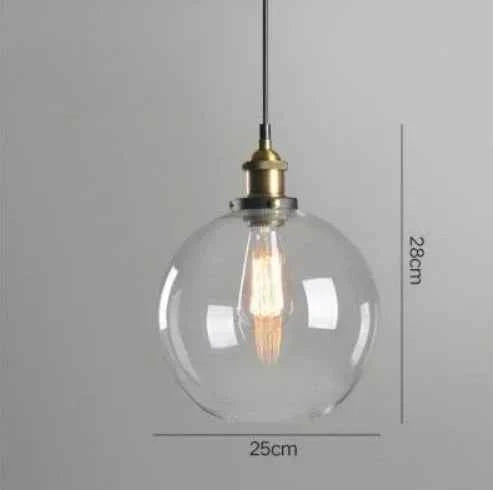 The Nordic Loft Modern Bedroom Pendant Lamp with Clear Gray Amber Vintage Pendant Lights Dining Glass Hanging Light Fixtures