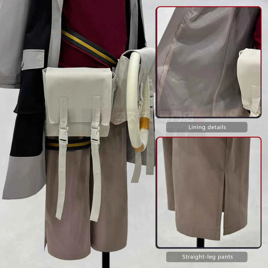 HOLOUN Gachiakuta Anime Enjin Cosplay Costume Embroidery Jacket Pants Bag Convention Halloween Christmas