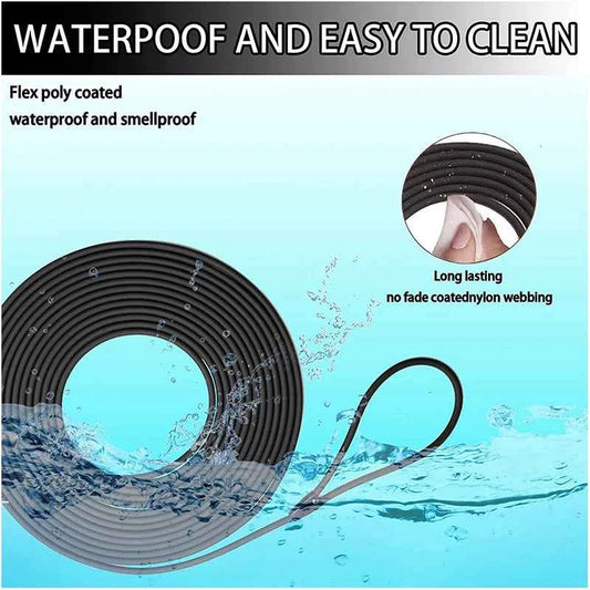 Dog Leash Waterproof Training Recall Long PVC Pet Leashes 5FT 10 FT 20FT 30FT Great for Training Beach Yard Play
