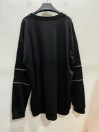 Harajuku Printed Black Zipper Hoodie