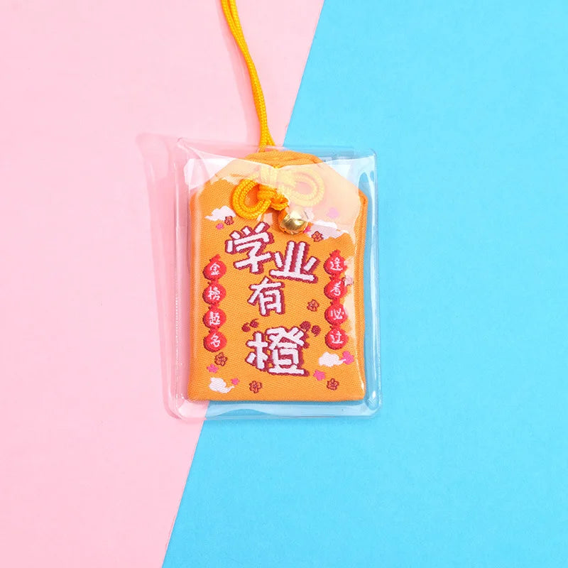 Japanese Prayer Omamori Pray Fortune Beauty Health Safety Lucky Charms Wealth Bag Guard Talisman Pendant Keychain Couple Gift - SS69