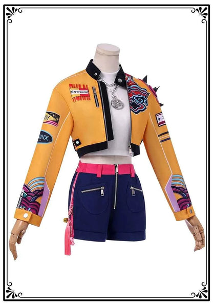 KPop Rumi Cosplay Costume Wig Women Girls Halloween Carnival Comic-con Party Role Playing Outfits