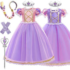 Rapunzel Halloween Costume for Girls Carnival Cosplay Kids Clothes Party Birthday Princess Dress Lace Wedding Christmas Costumes