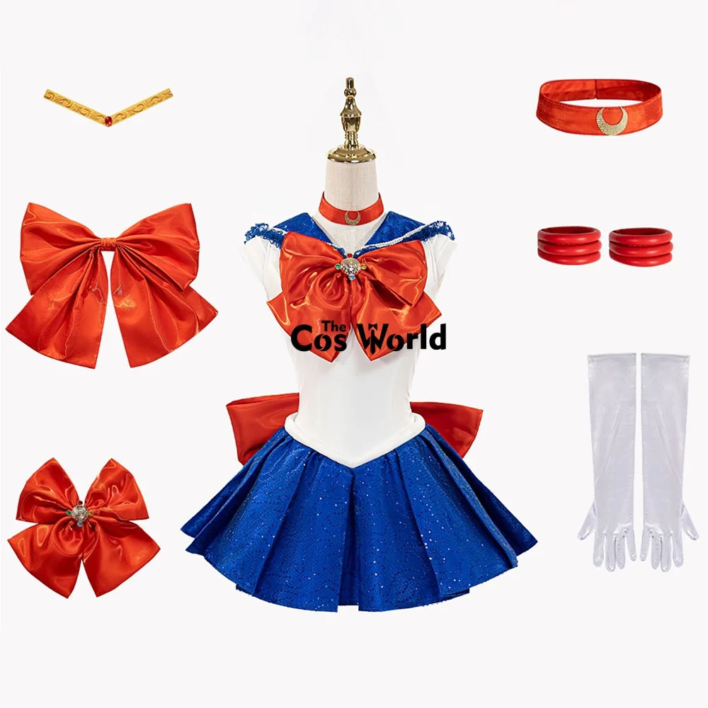 THE COS WORLD Sailor Moon Usagi Tsukino Cosplay Dress for Women