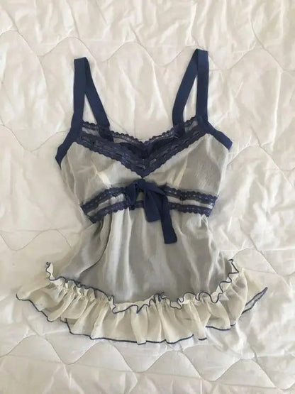 Flower leopard pattern suspenders emo girl casual fashion Y2K crop top chic Harajuku aesthetic sweet urban sexy punk women's top SS69 19.69 Silver / S