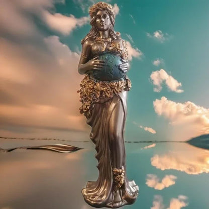 Mother Earth Gaia Resin Sculpture 22cm Greek Mythology Home Decor Figurine