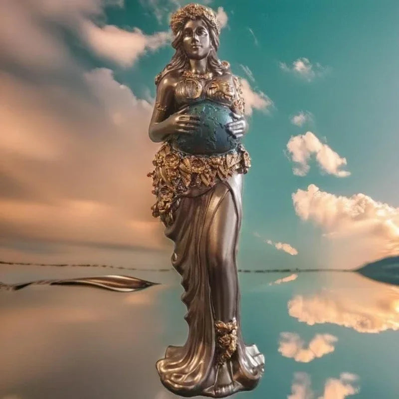 Mother Earth Gaia Resin Statue 22cm Greek Mythology Figurine