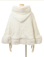 Godivana Lolita Faux Fur Cape with Batwing Sleeves