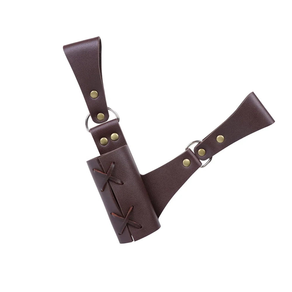 Medieval Knight Sword Sheath & Belt - Faux Leather Cosplay Scabbard