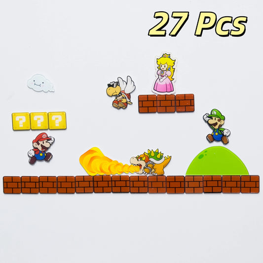 Cartoon Bros Fridge Magnet Home Kitchen Convenience Sticker Anime Photo Message Board Refrigerator Magnetic Stickers Home Dec